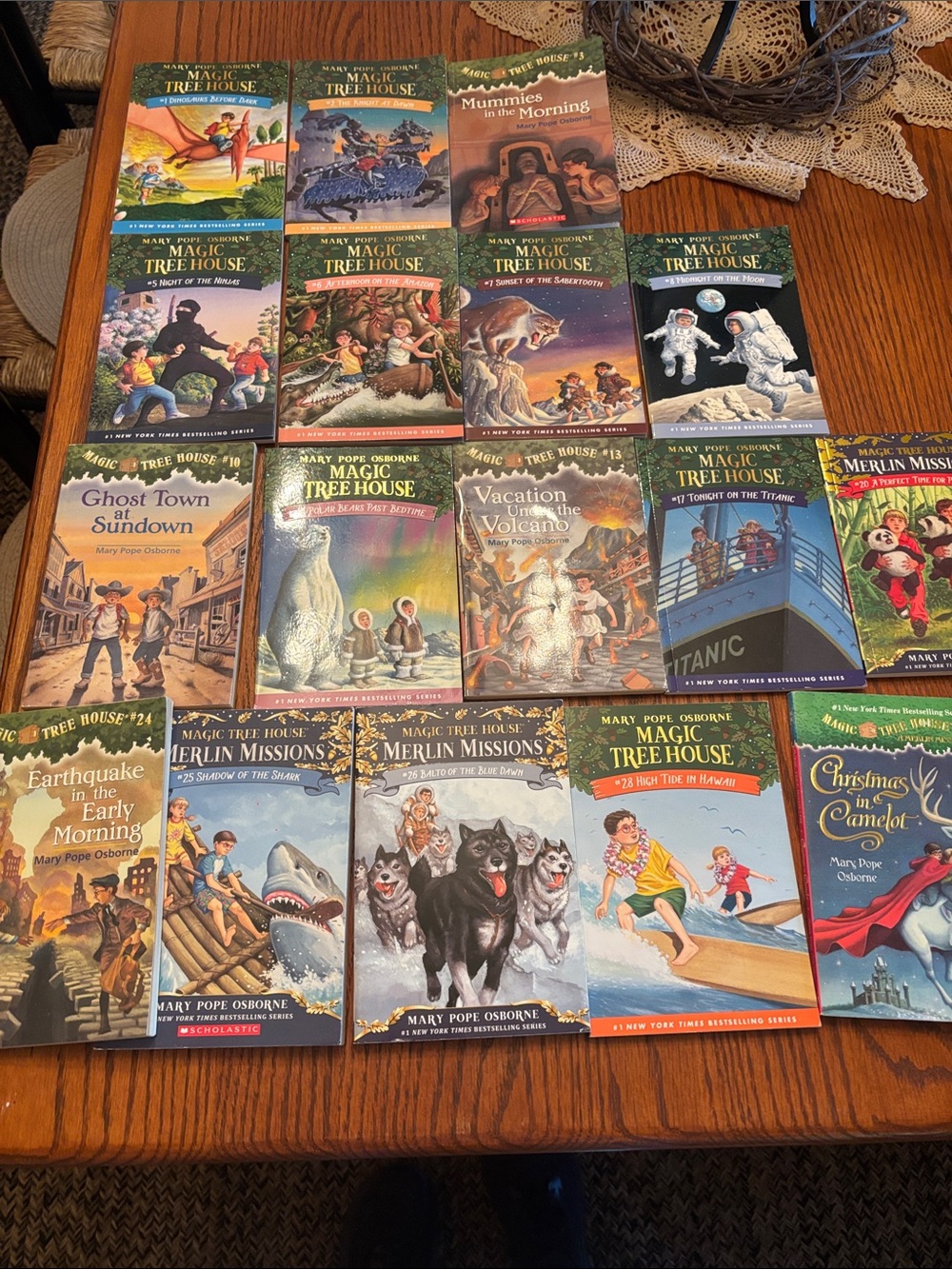 Mary Pope Osborne Magic Tree House Book Set - Lot of 18